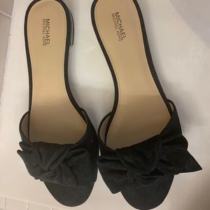 Michael Kors black slide sandals